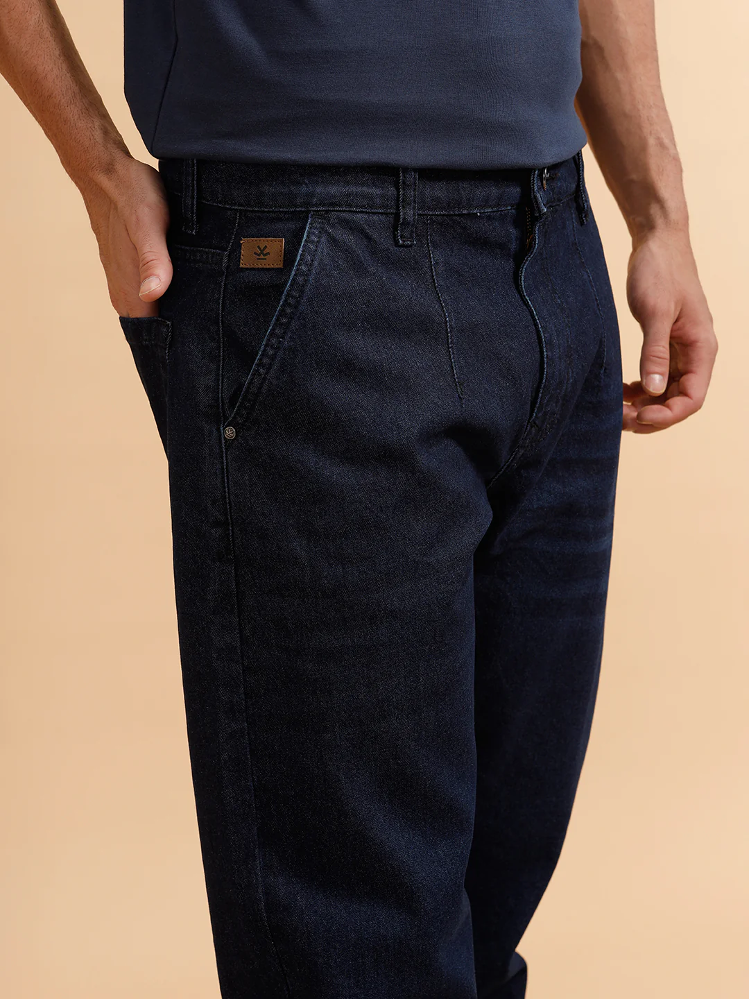 Light Fade Anti Fit Jeans | Dark Blue - Image 5