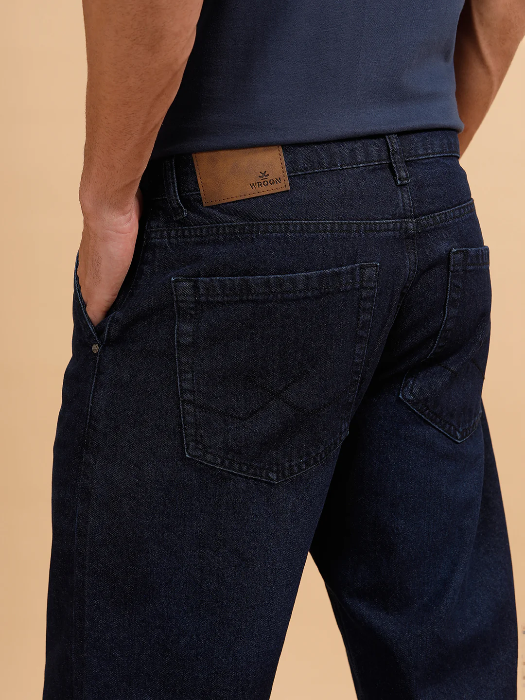 Light Fade Anti Fit Jeans | Dark Blue - Image 6