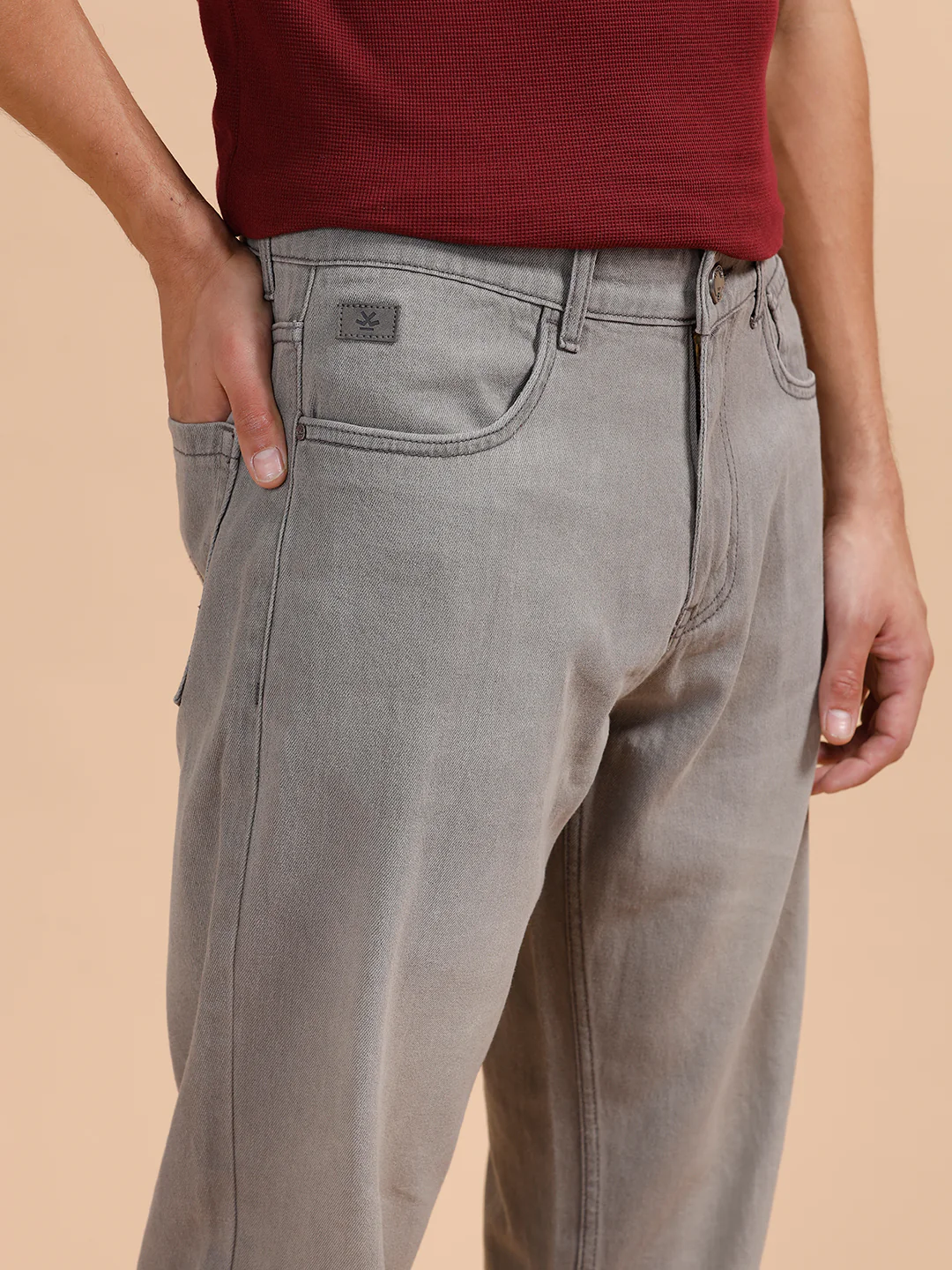 Heavy Fade Anti Fit Jeans| Grey - Image 5