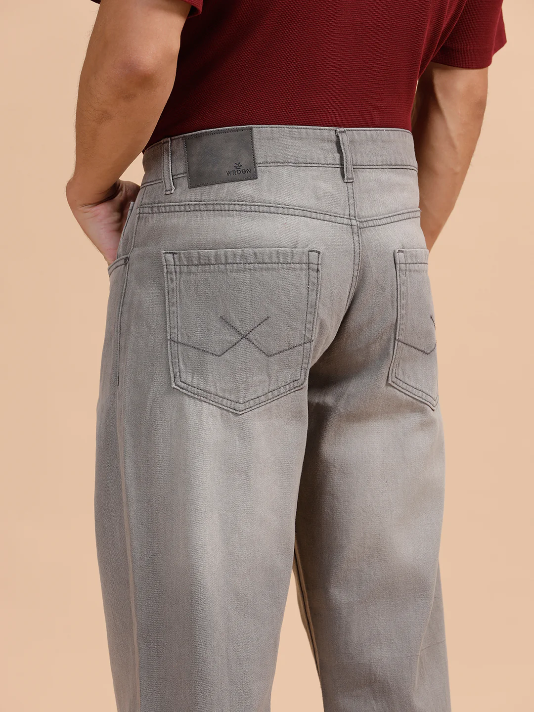 Heavy Fade Anti Fit Jeans| Grey - Image 6
