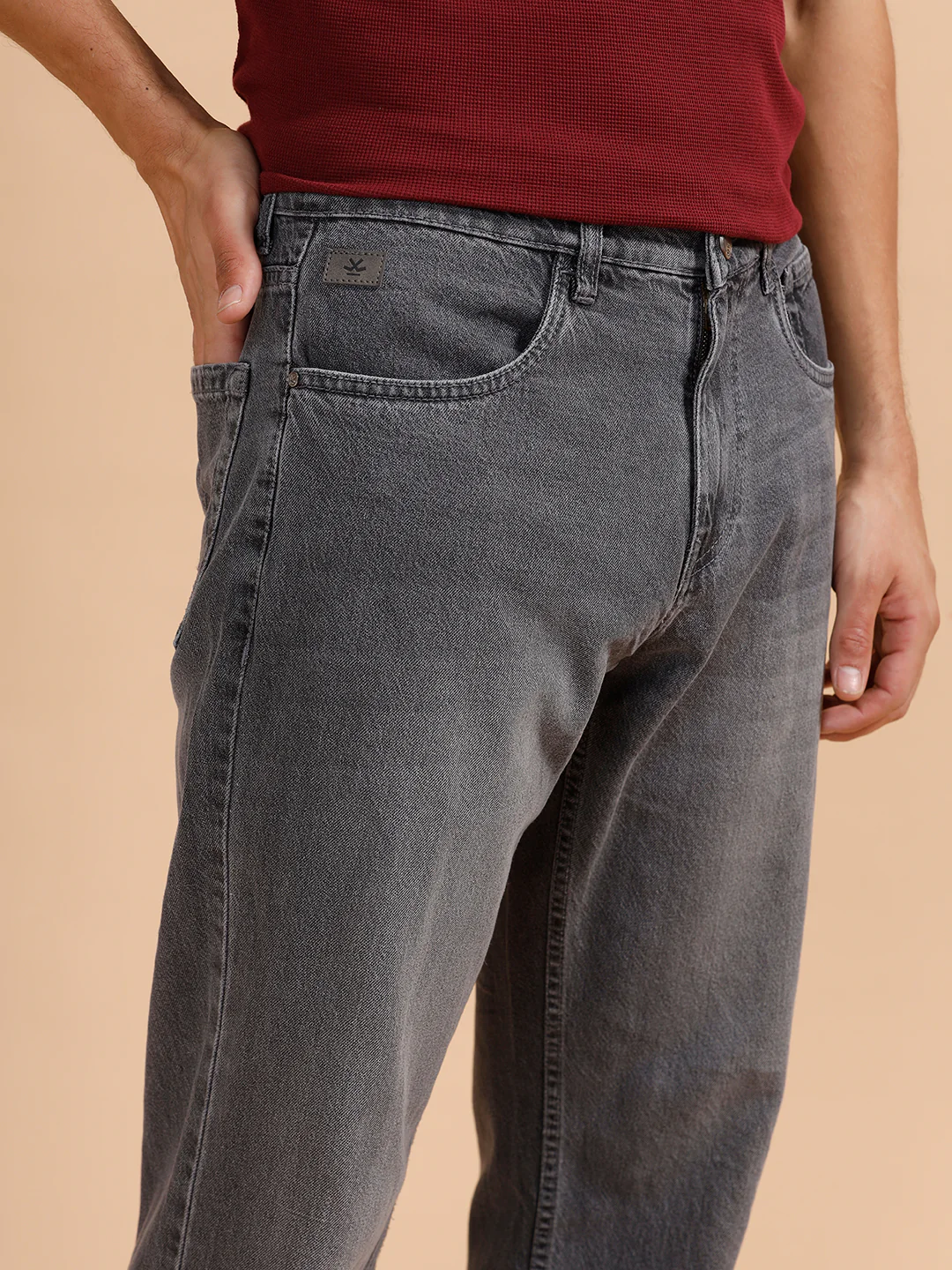 Heavy Fade Anti Fit Jeans | Grey - Image 7