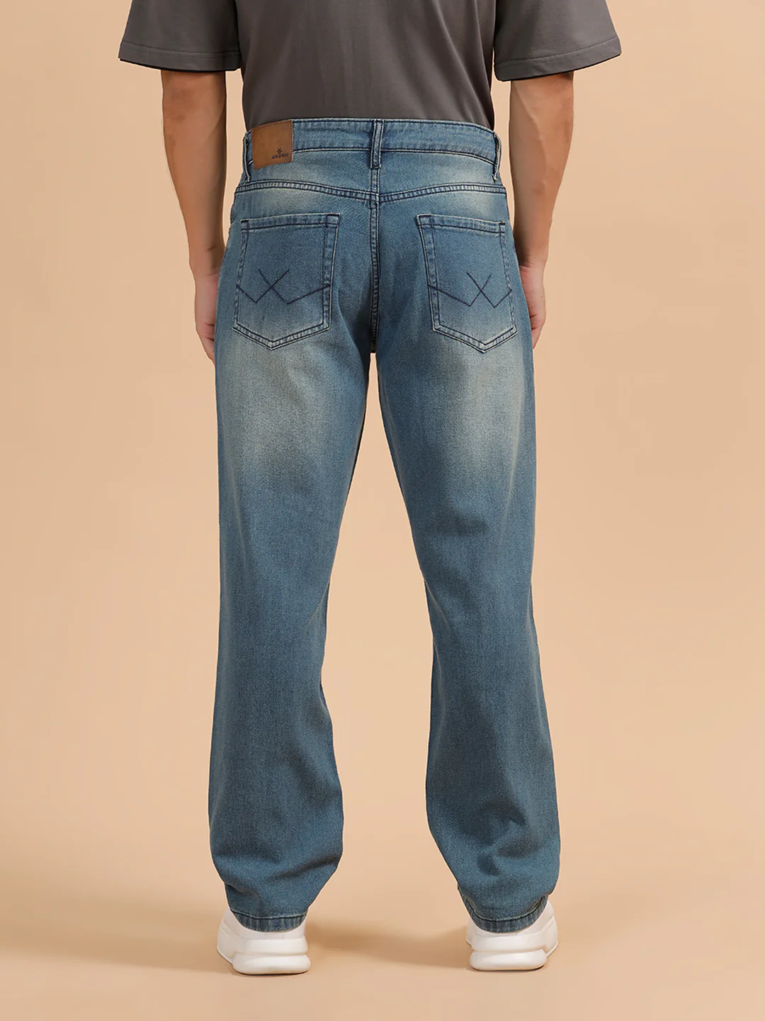 Heavy Fade Anti Fit Jeans | Light Blue - Image 3