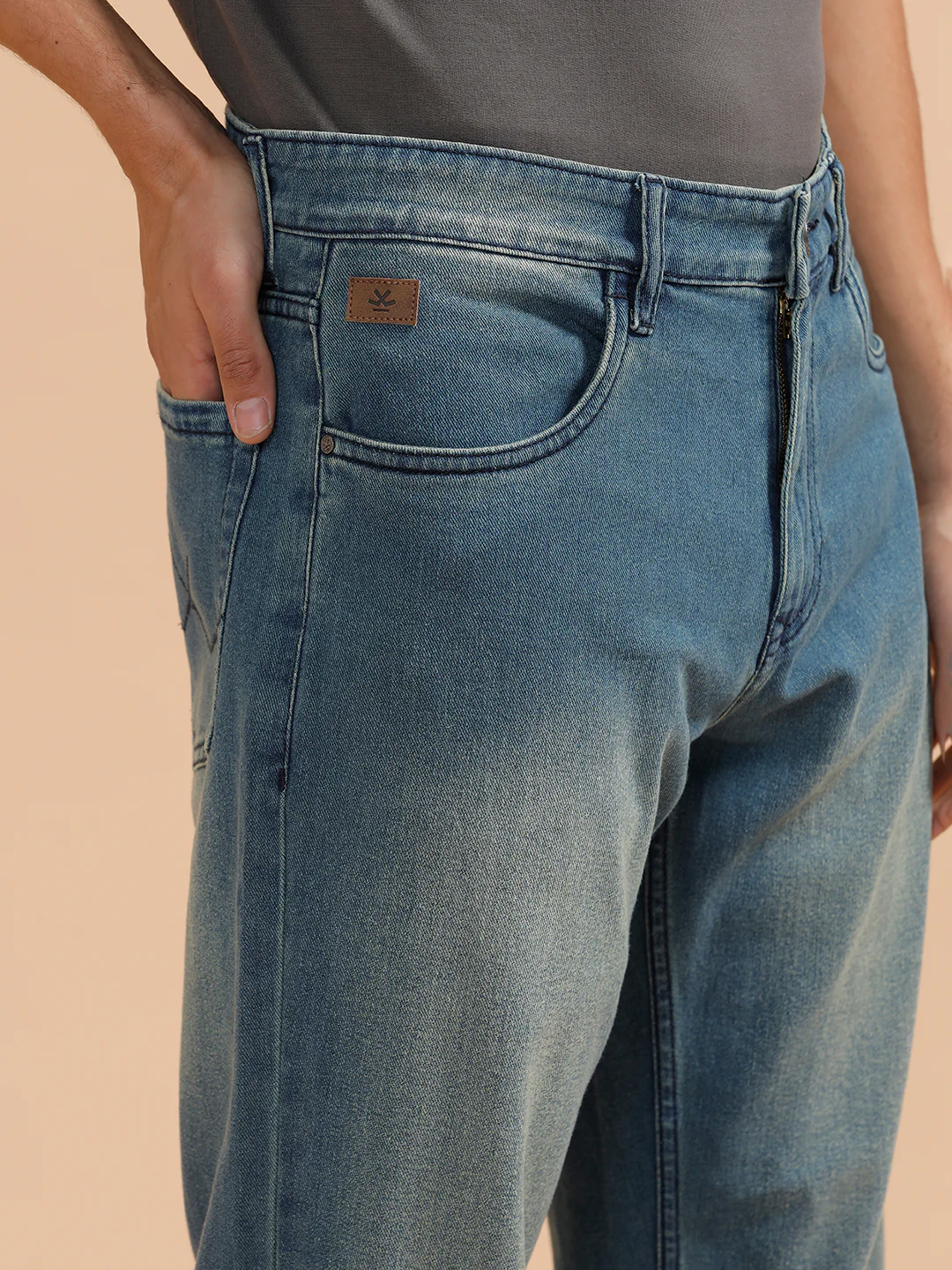 Heavy Fade Anti Fit Jeans | Light Blue - Image 5