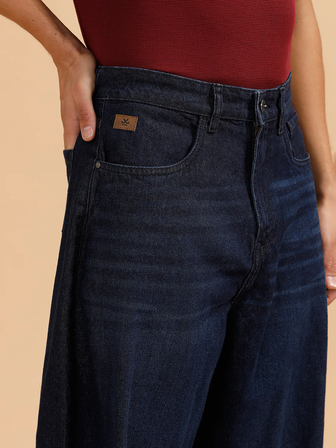 Casual Baggy Fit Jeans | Dark Blue - Image 5