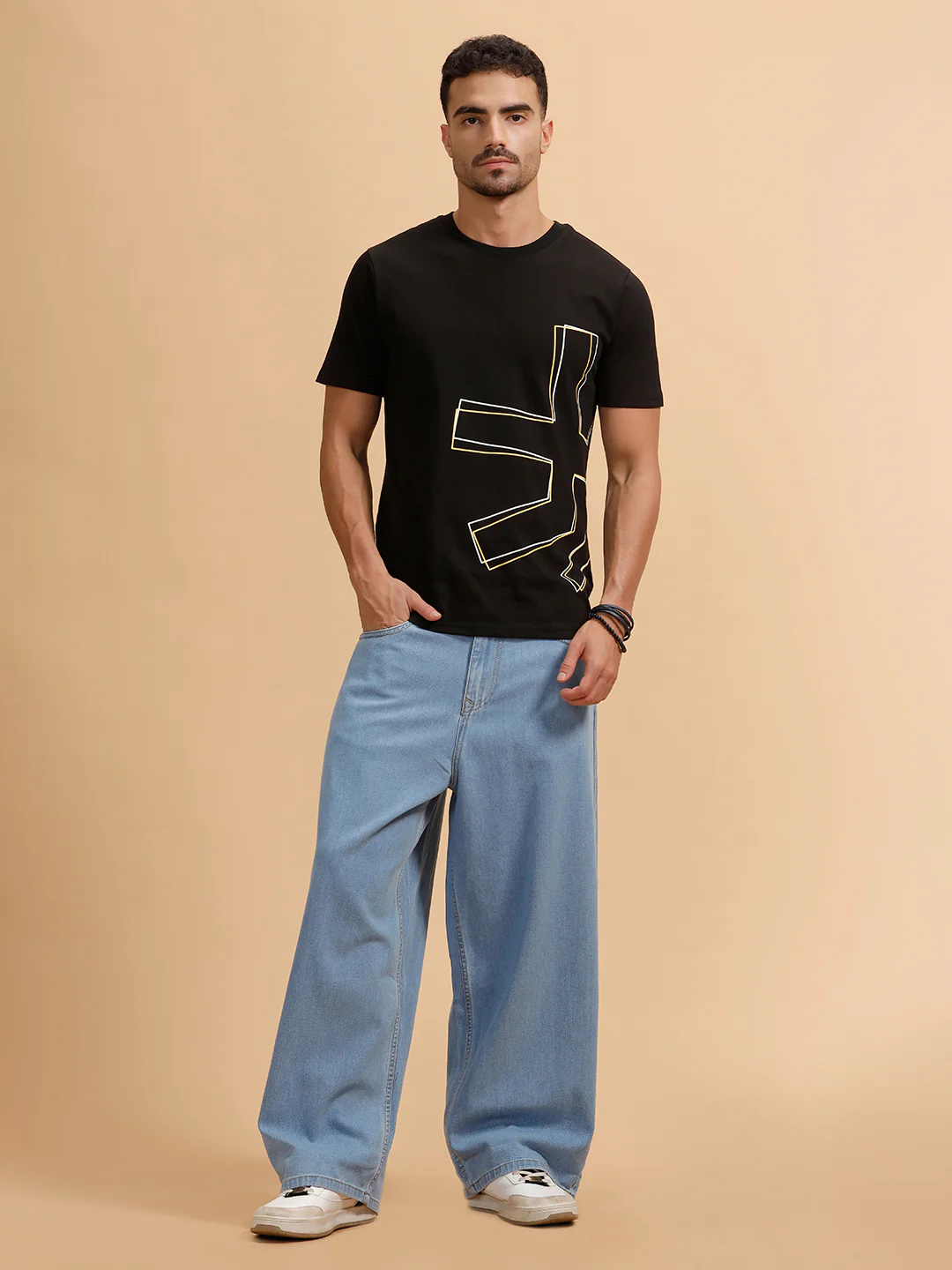 Casual Baggy Fit Jeans | Light Blue - Image 2