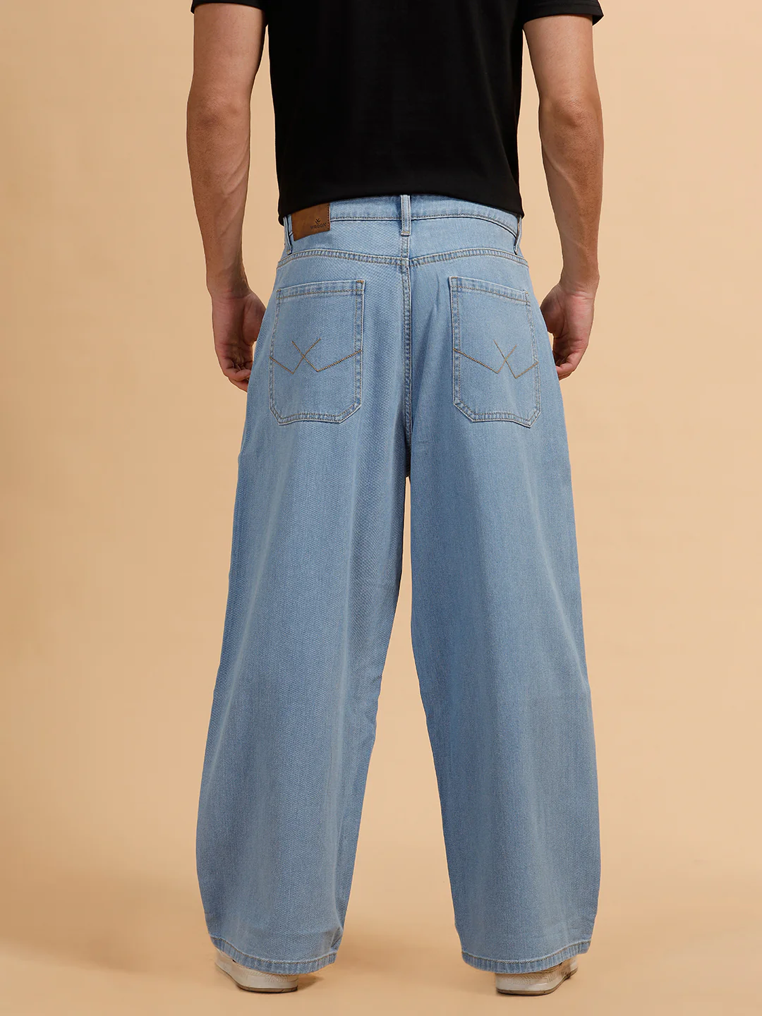 Casual Baggy Fit Jeans | Light Blue - Image 3