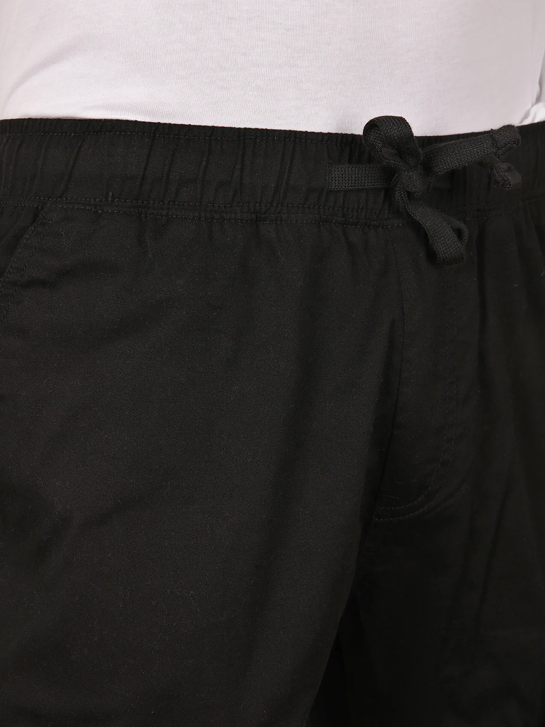 Solid Black Cargo Jogger - Image 5