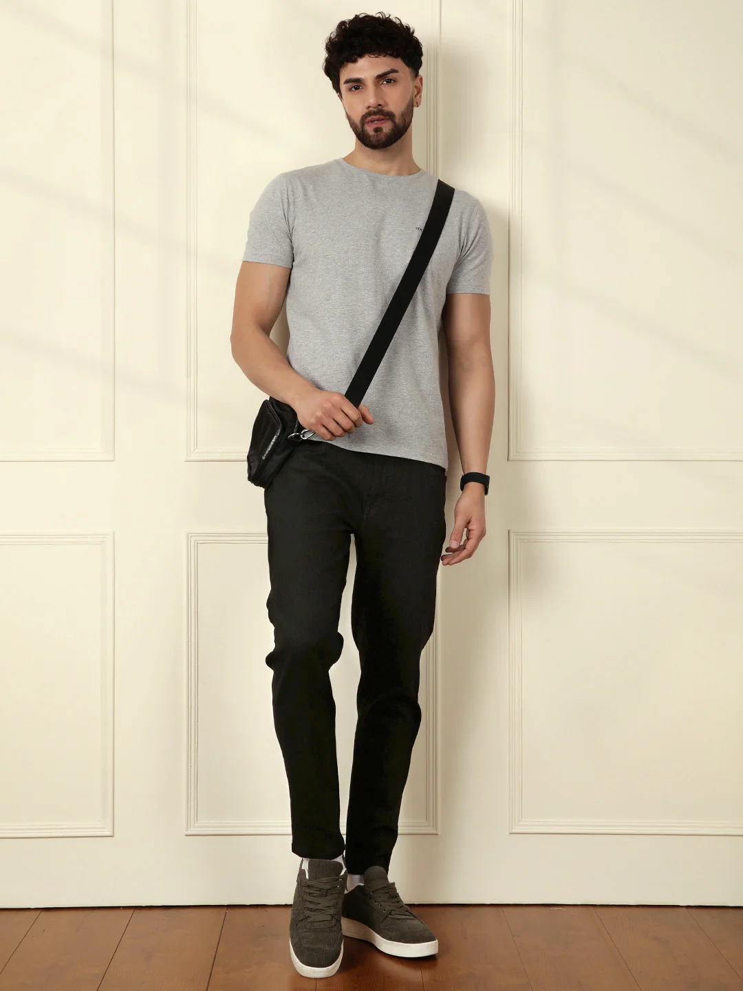 Solid Skinny Crop Jeans | Black - Image 2