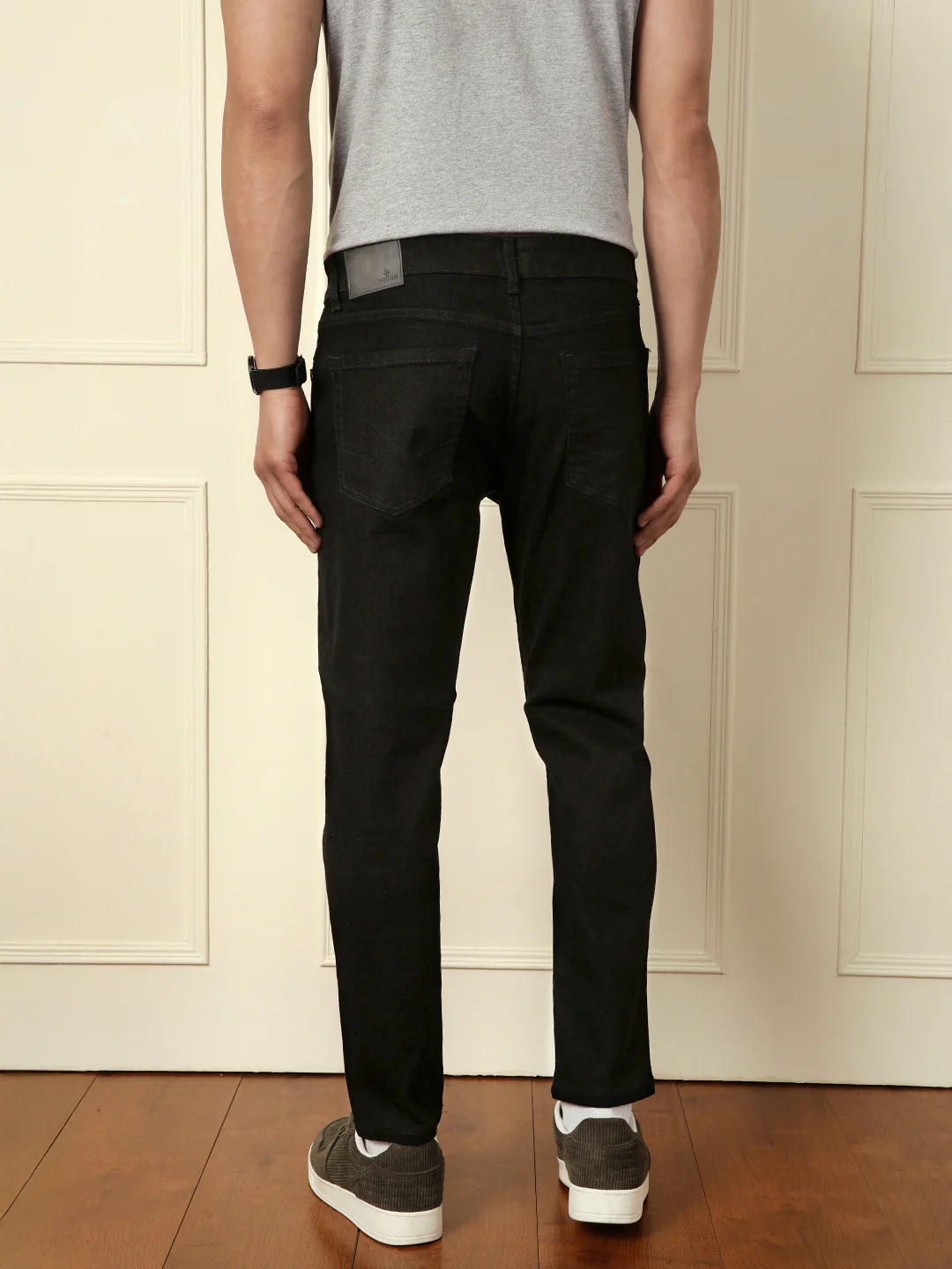 Solid Skinny Crop Jeans | Black - Image 3