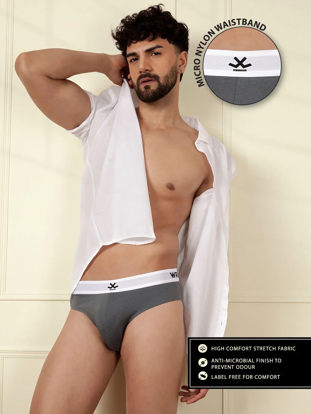 Solid Fresh Feel 3-Pack Brief - Image 4