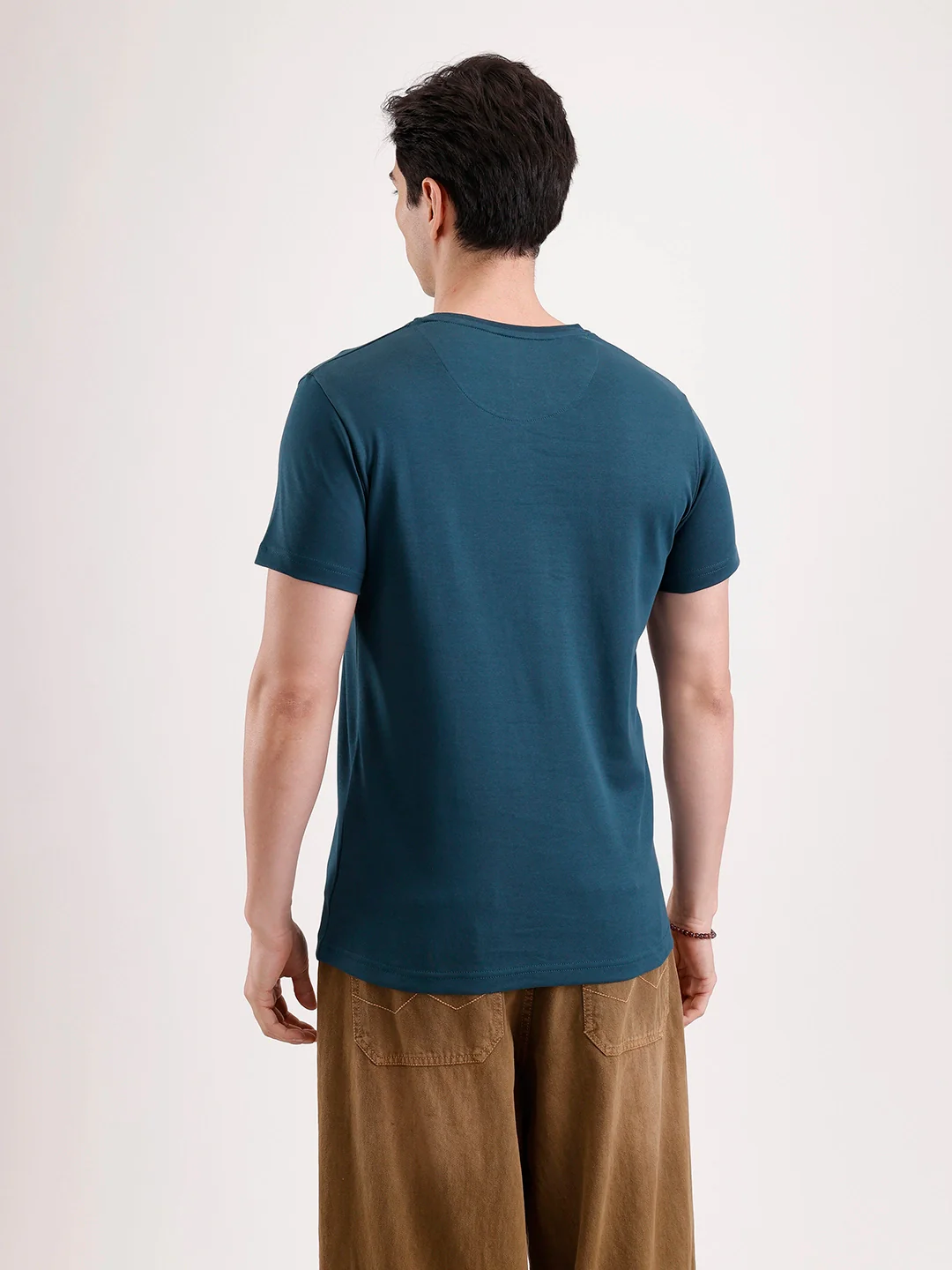 Solid HD Printed T-Shirt   |  Teal - Image 3