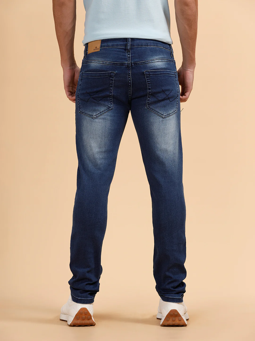 Solid Heavy Fade Jeans | Blue - Image 3