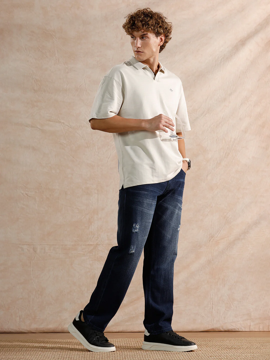 Distressed Anti Fit Jeans | Blue - Image 6