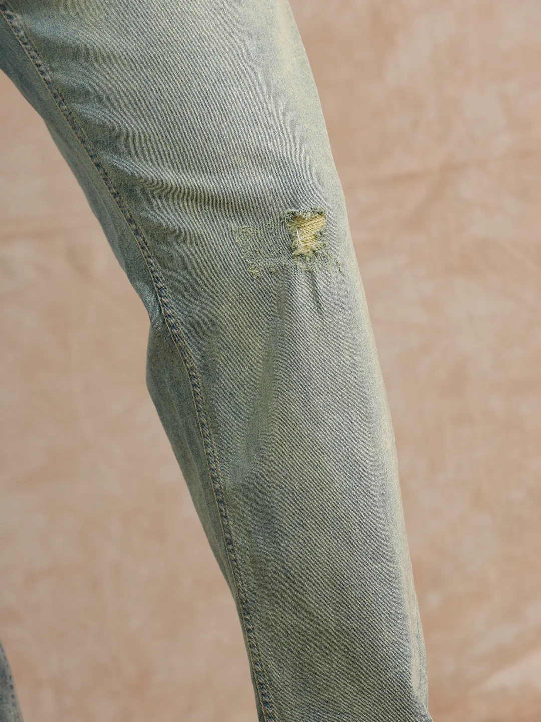 Distressed Heavy Fade Anti Fit Jeans | Blue - Image 5