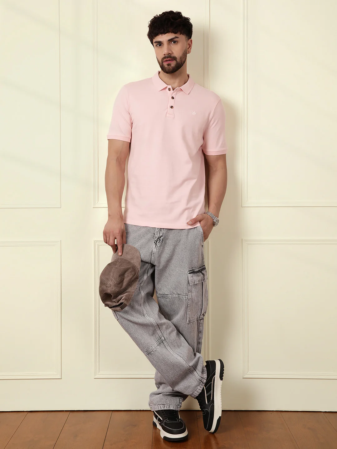 Solid Power Stretch Polo | Pink - Image 3