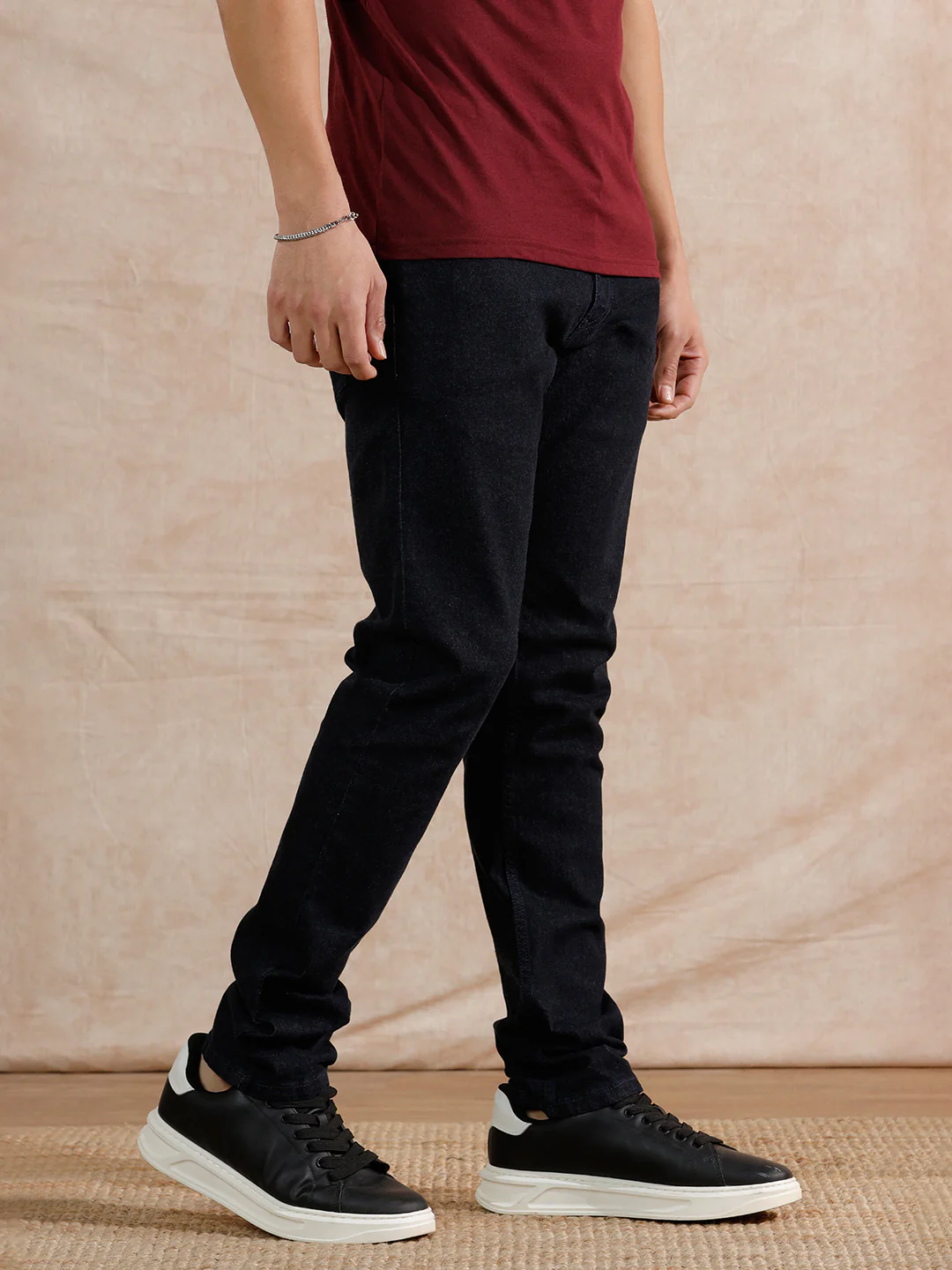 Solid Look Slim Fit Jeans | Dark Blue - Image 4