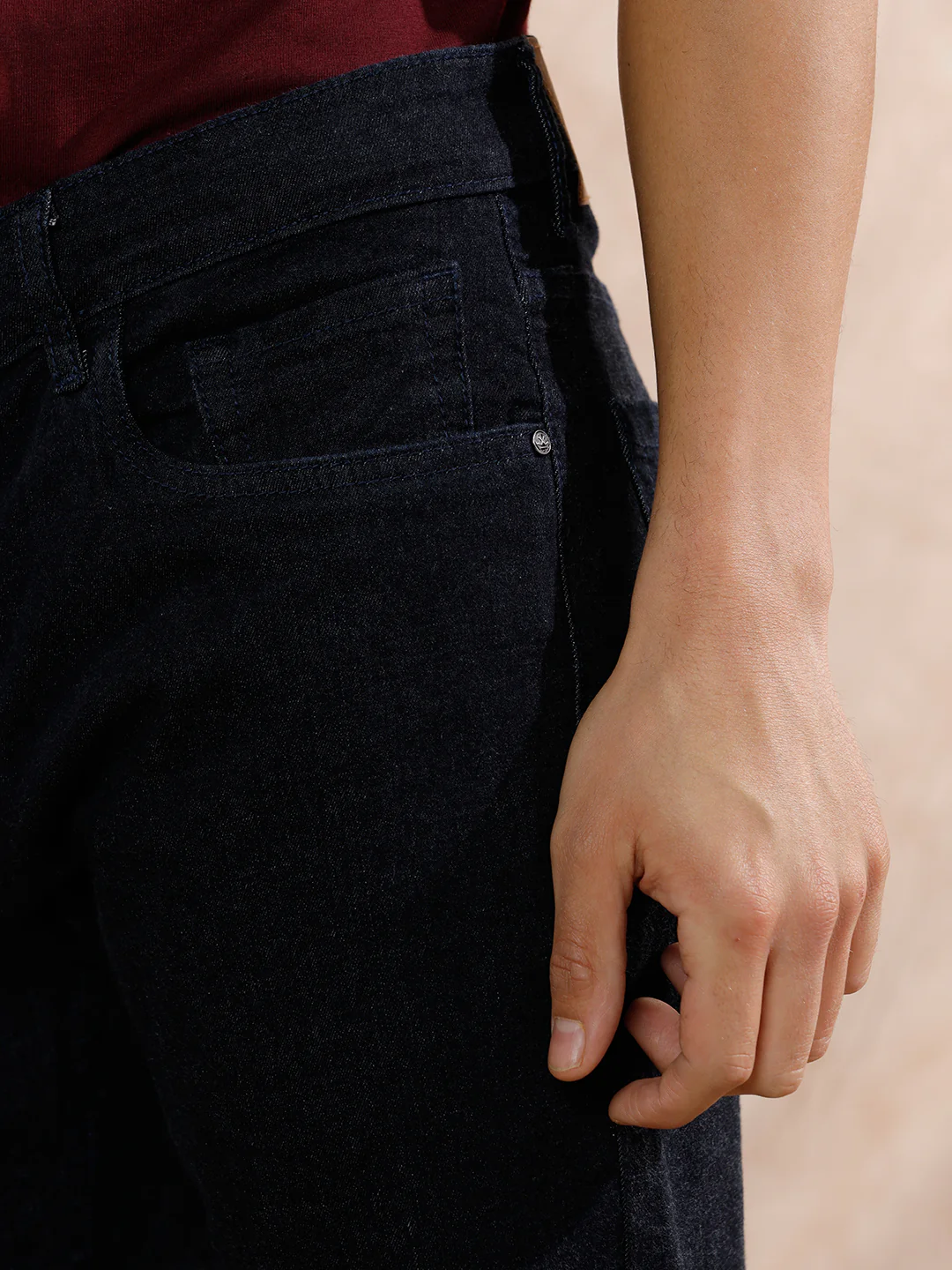 Solid Look Slim Fit Jeans | Dark Blue - Image 5