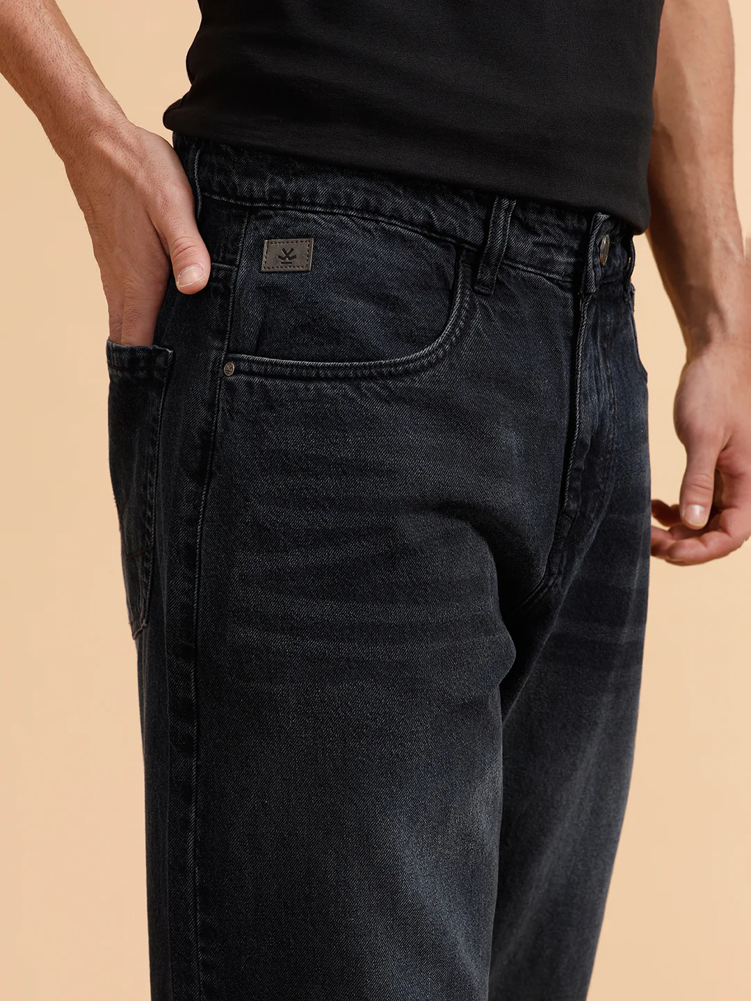 Casual Loose Fit Jeans | Black - Image 5