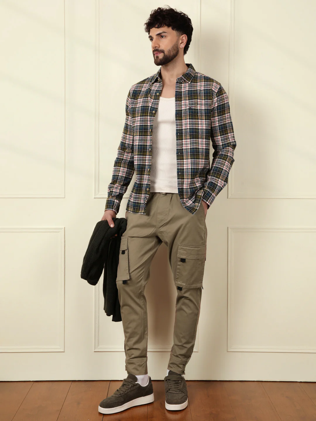 Solid Olive Classic Cargo Jogger - Image 2