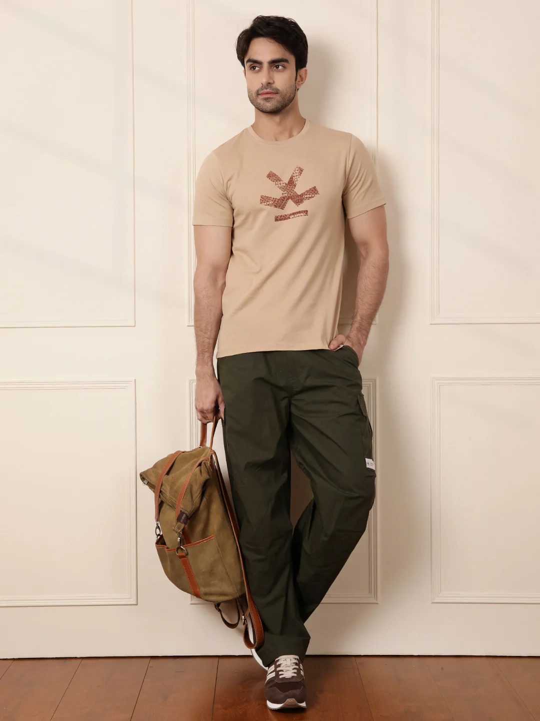 Solid Olive Parachute Pant - Image 2
