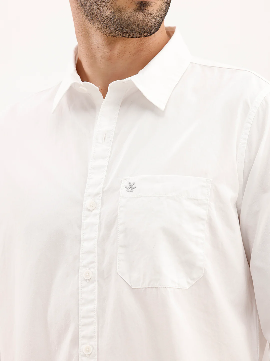 Solid Regular Fit Shirt | White - Image 5