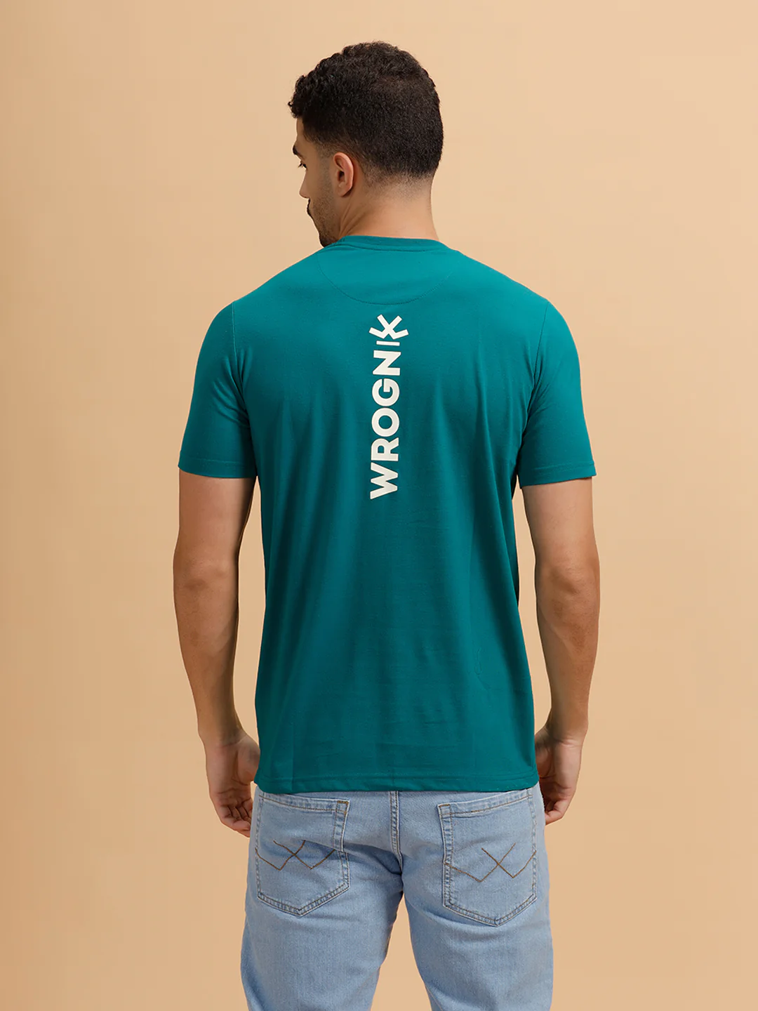 Solid Regular Fit T-Shirt | Dark Green - Image 3