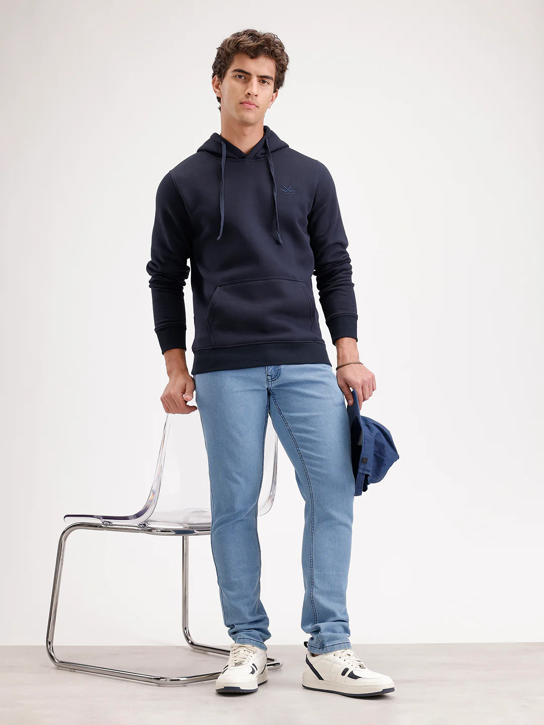 Solid Slim Fit Denim Jeans  | Blue - Image 2