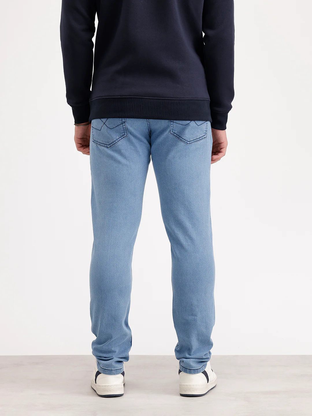 Solid Slim Fit Denim Jeans  | Blue - Image 3