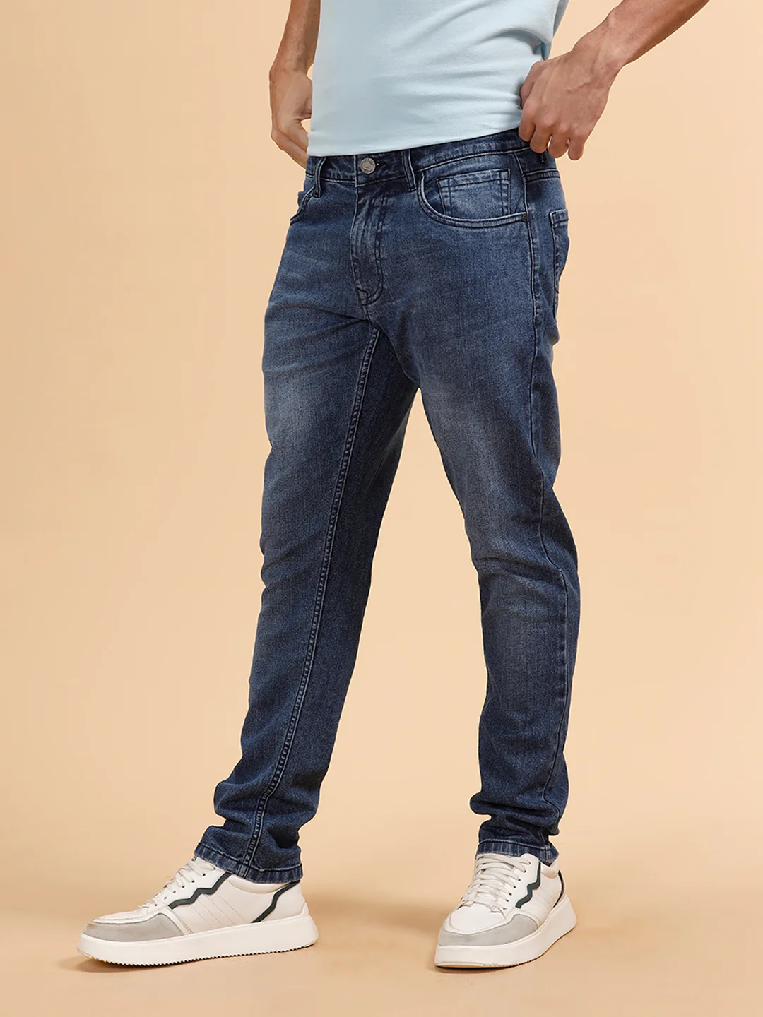 Casual Slim Fit Jeans | Blue - Image 4