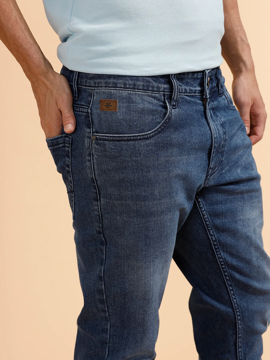 Casual Slim Fit Jeans | Blue - Image 5