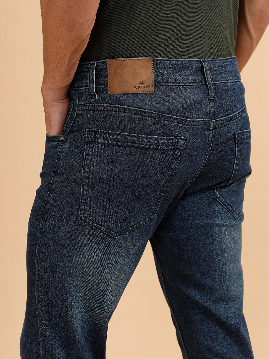 Casual Slim Fit Jeans | Dark Blue - Image 6