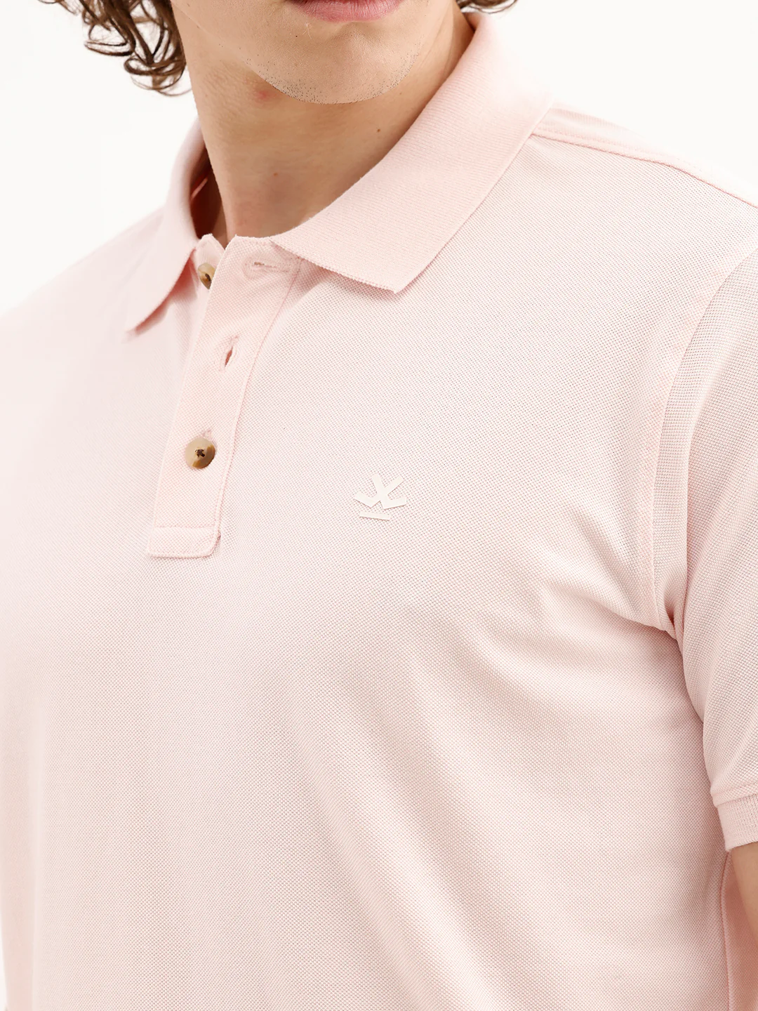 Solid Slim Fit Polo T-Shirt | Pink - Image 5