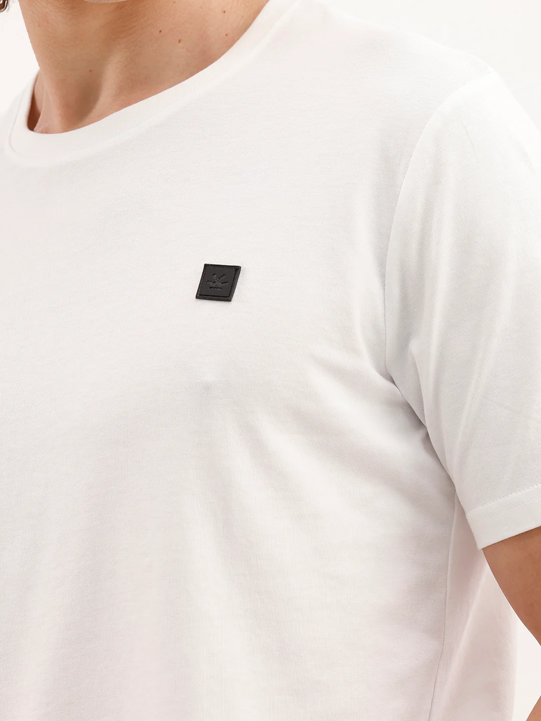 Solid Slim Fit T-Shirt  | White - Image 5