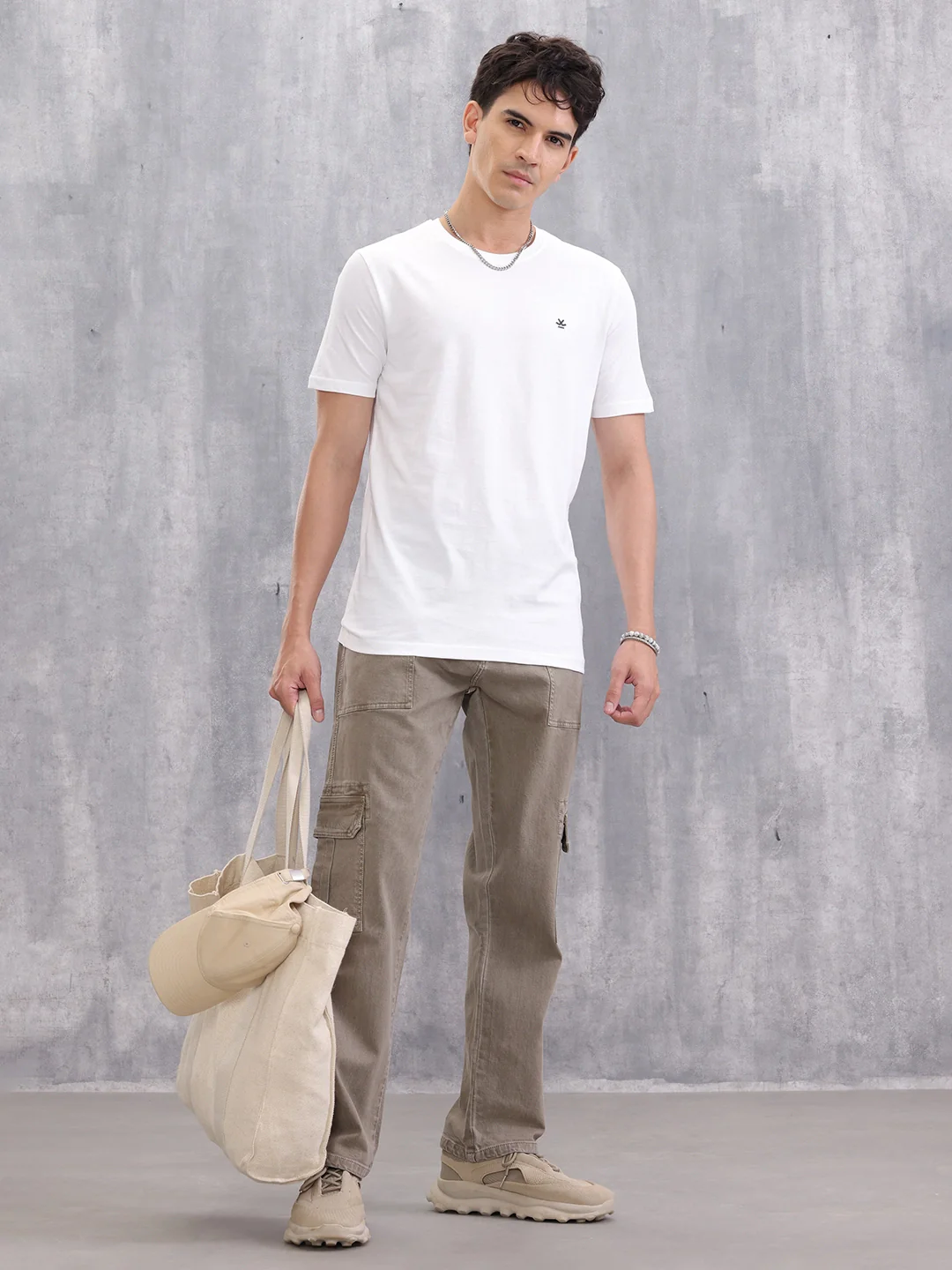 Solid Slim Fit T-Shirt | White - Image 2