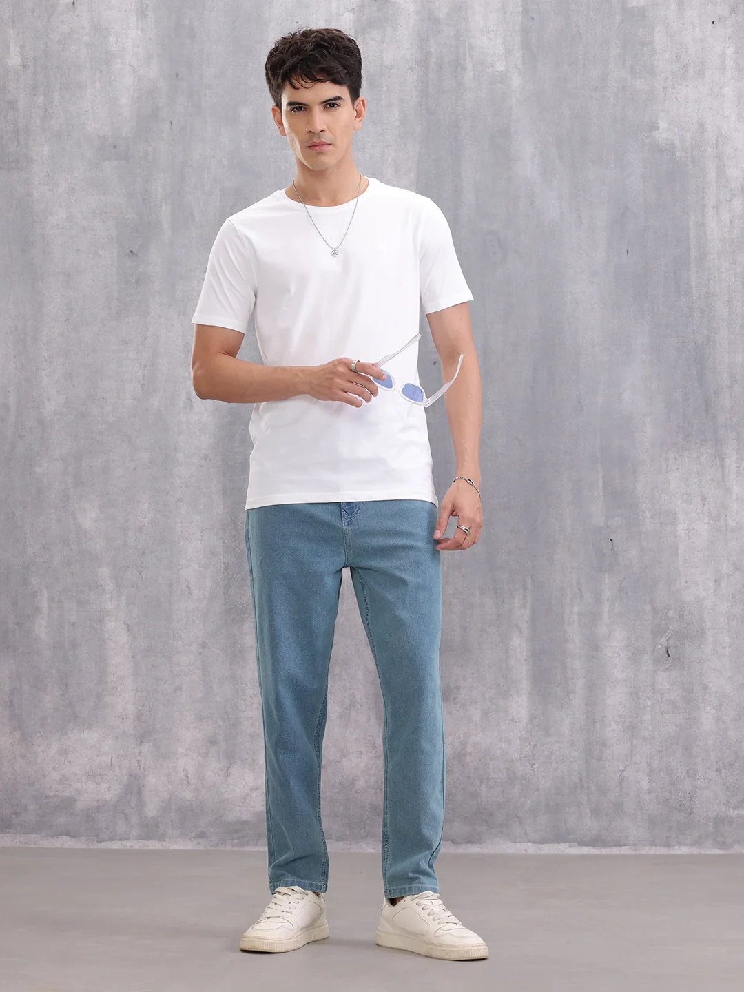 Solid Slim Fit T-Shirt | White - Image 2