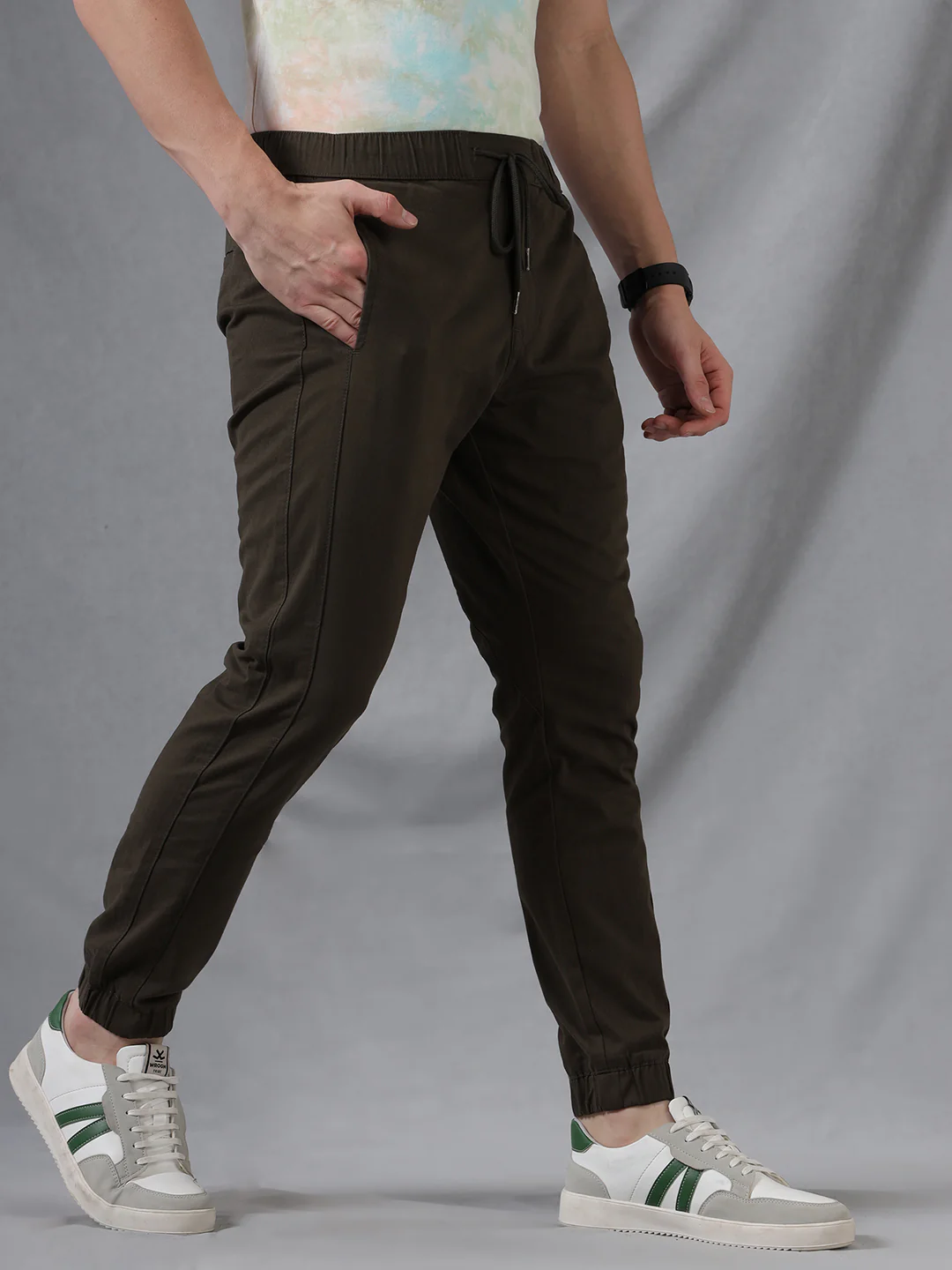 Solid Stitch Drawstring Jogger - Image 4