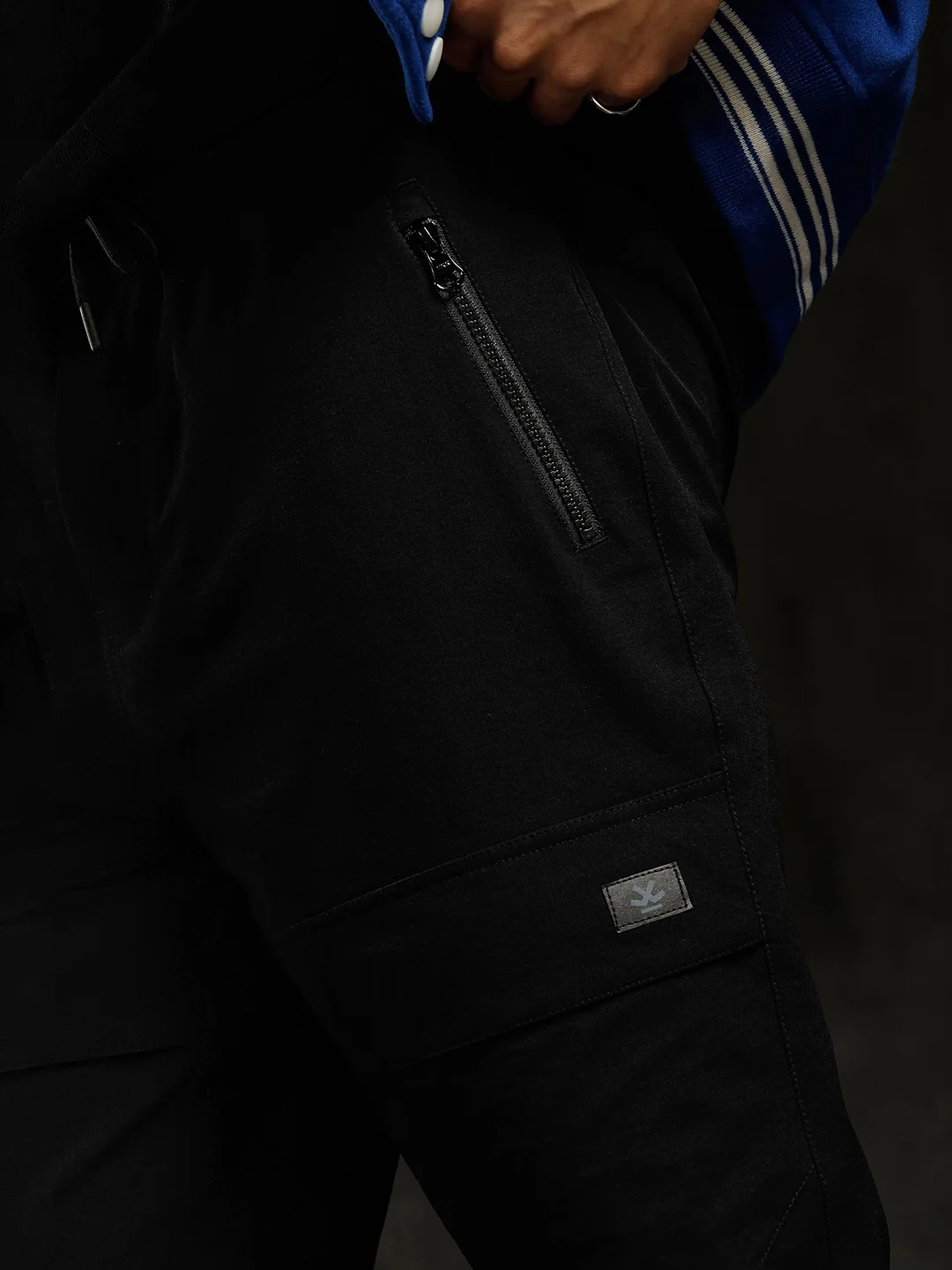 Solid Straight Fit Jogger | Black - Image 5