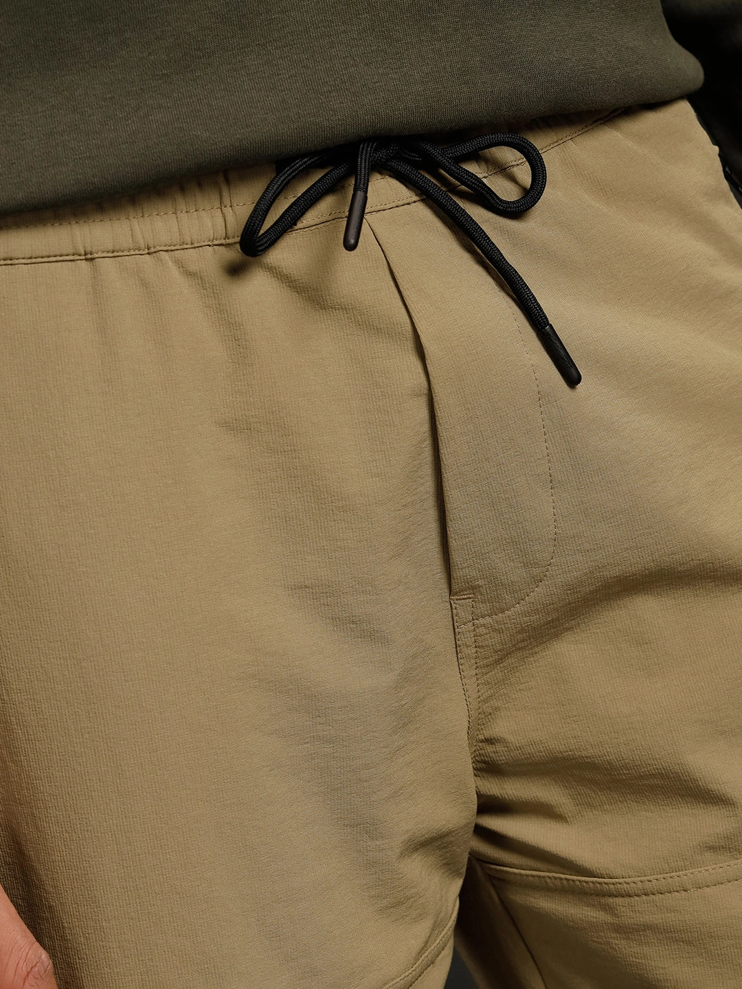 Solid Straight Fit Jogger | Khaki - Image 6
