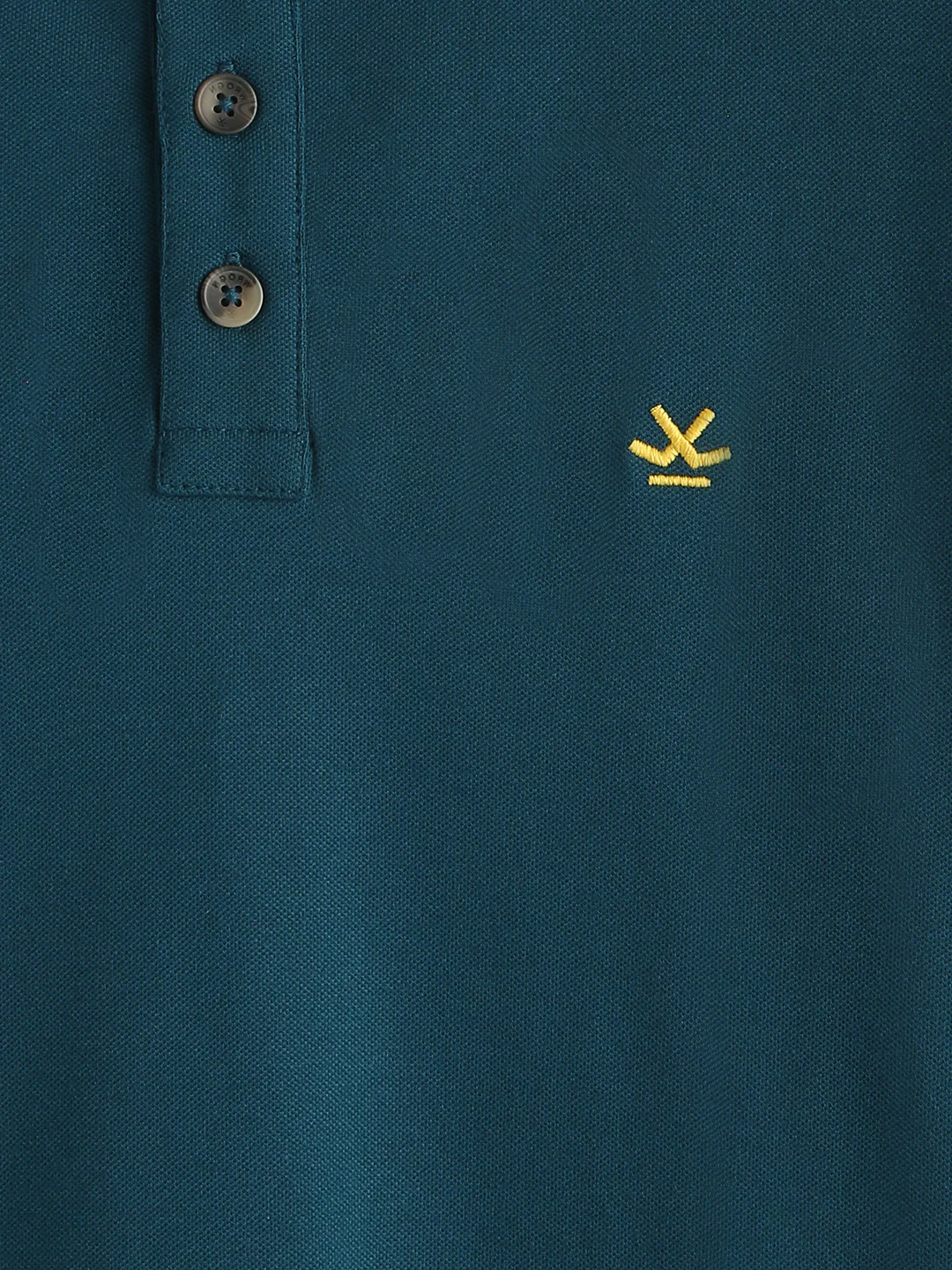 Solid Stretch Polo T-Shirt | Blue - Image 3