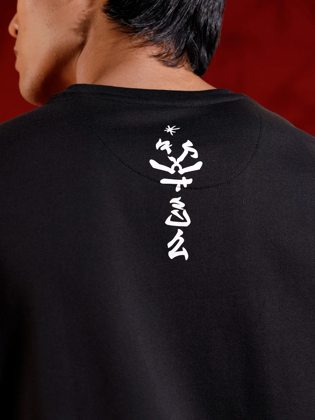 Statement front print oversized tshirt | Black - Image 6