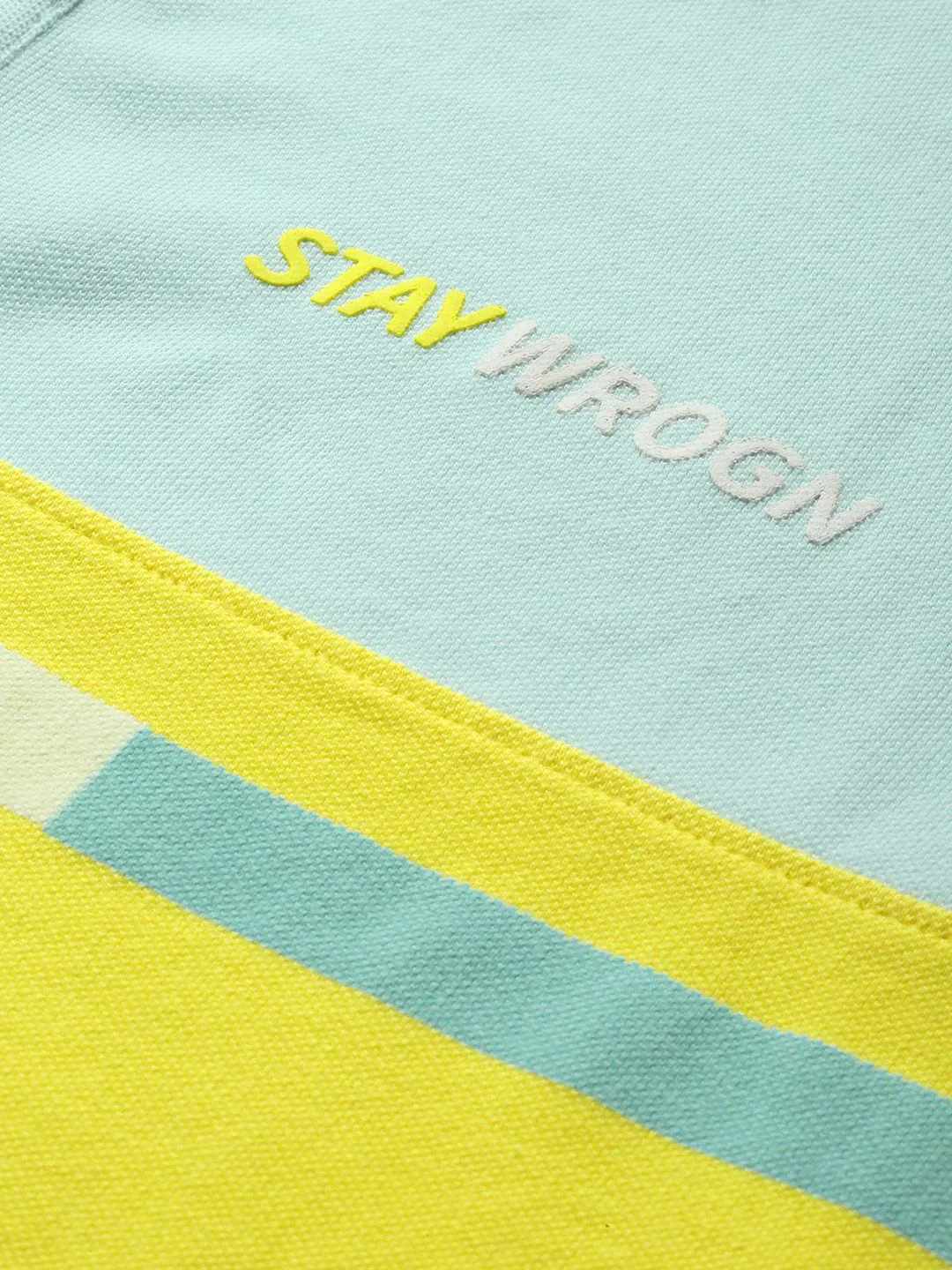 Stay Wrogn Colourblocked Polo Collar T-Shirt - Image 3