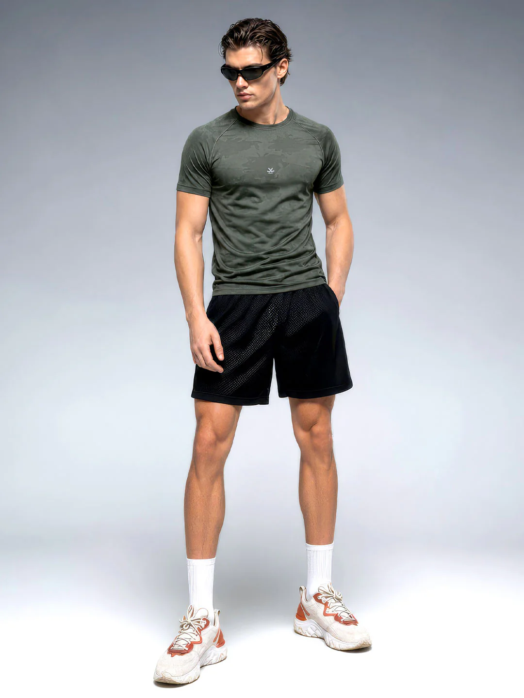 Stealth Camo Active Tee | Olive - Image 2