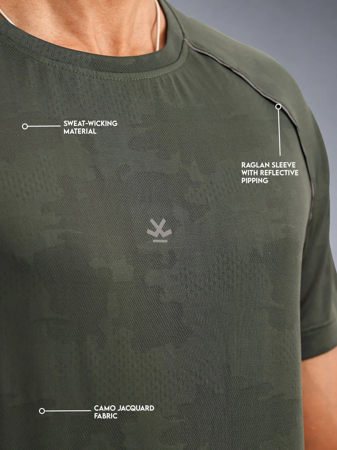 Stealth Camo Active Tee | Olive - Image 5