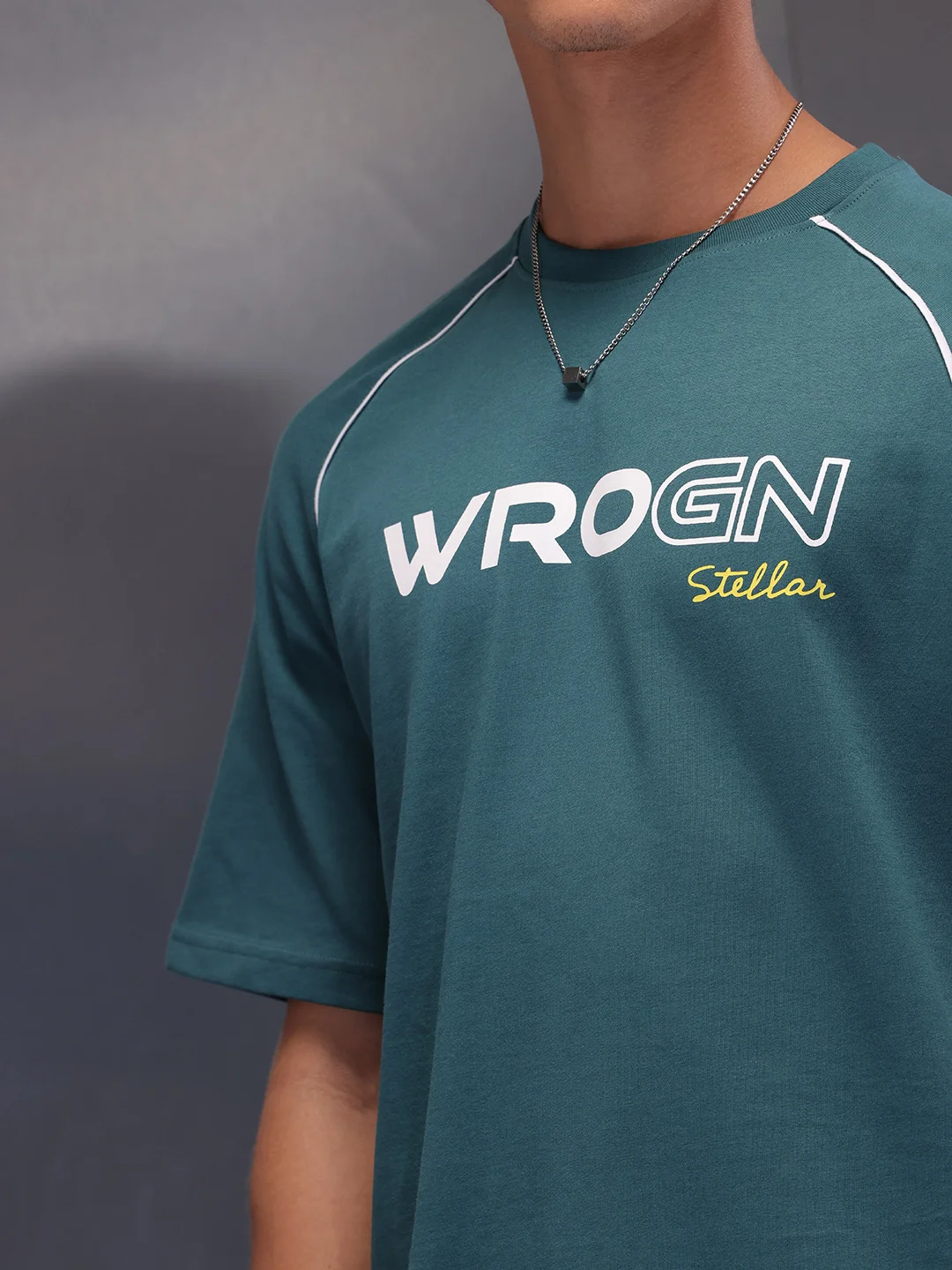 Stellar Placement Printed T-Shirt | Green - Image 5