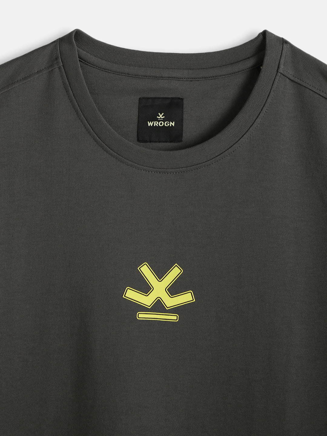 Stitch Printed Oversized Fit T-Shirt | Charcoal - Image 3