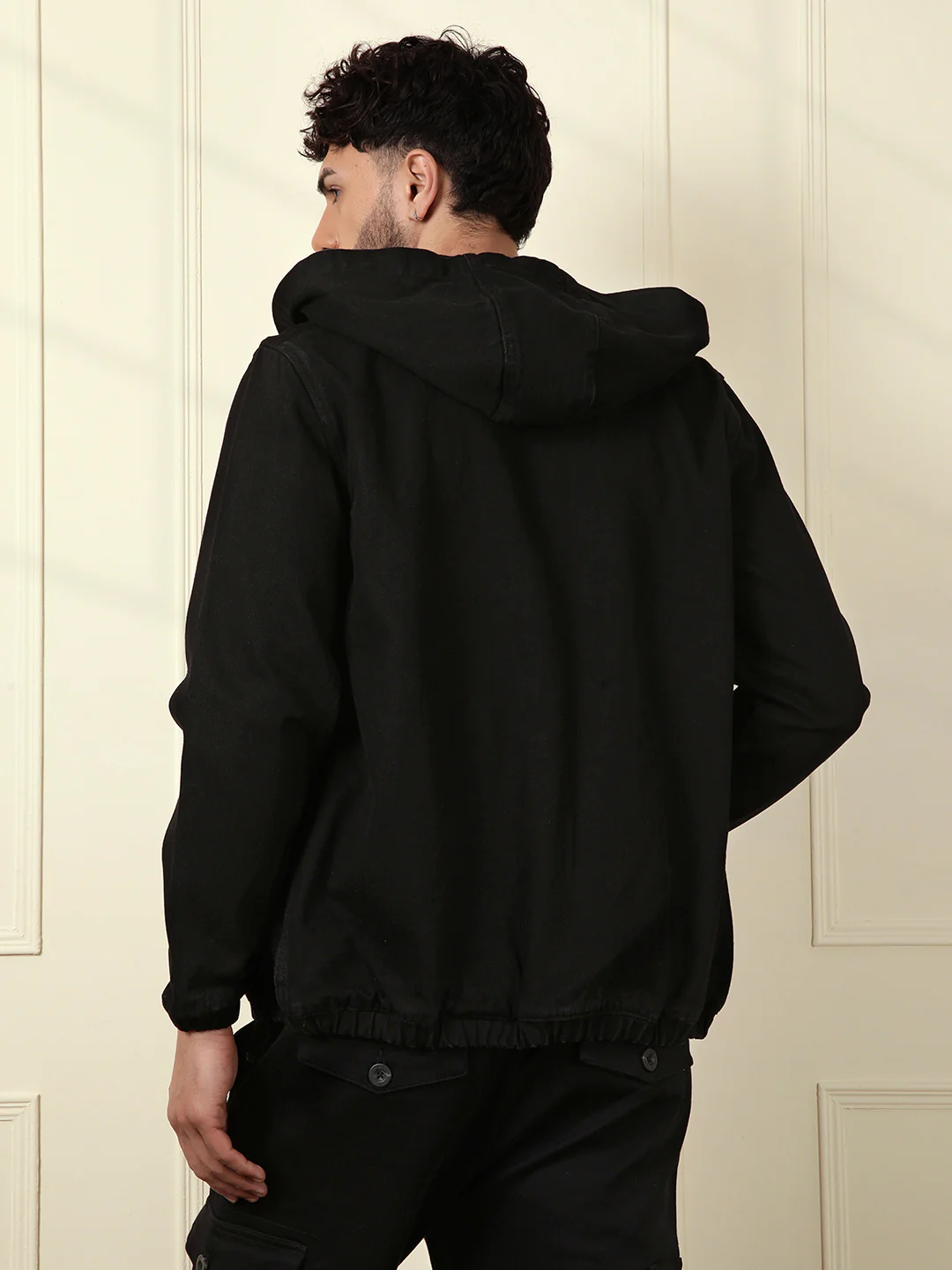 Storm Black Hooded Jacket - Image 5