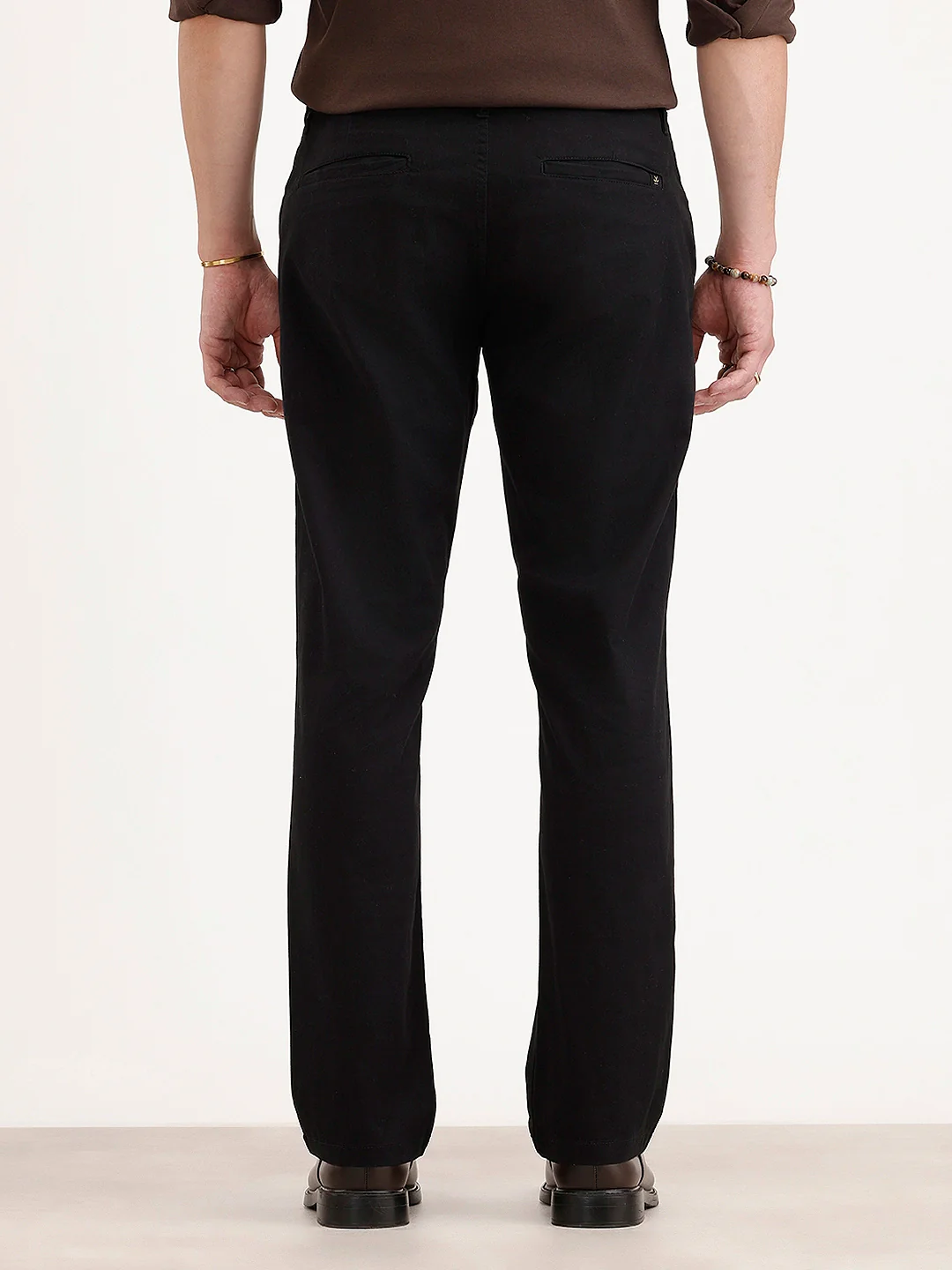 Straight Fit Chino Trouser | Black - Image 3