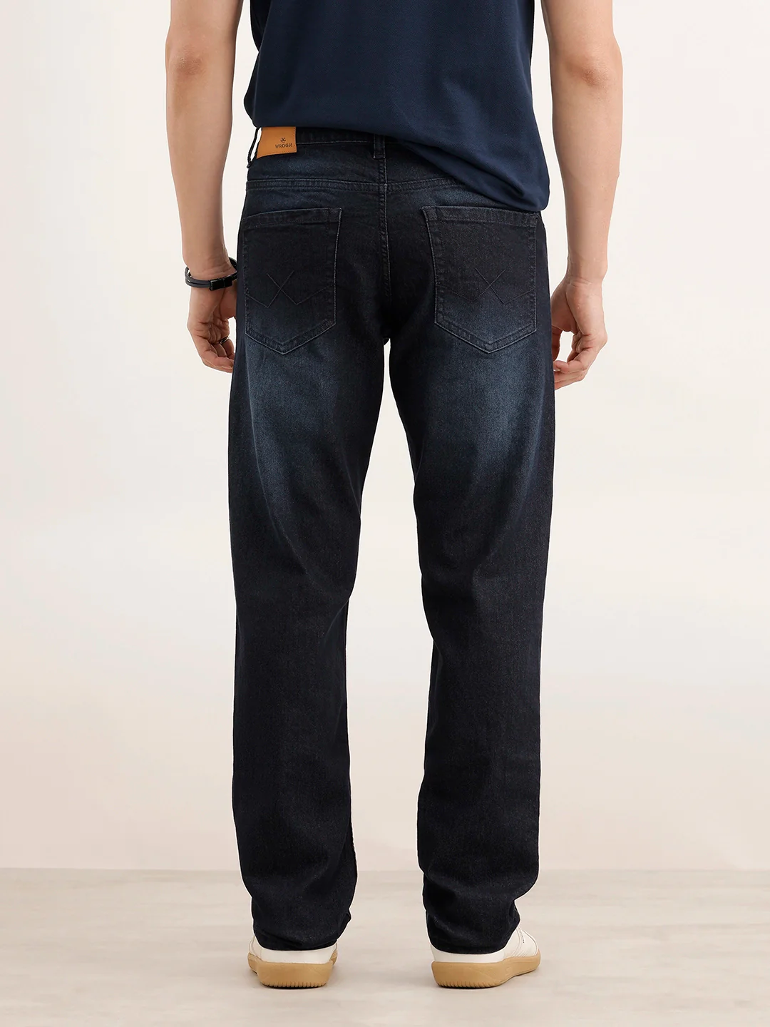 Straight Fit Denim Jeans | Blue - Image 3