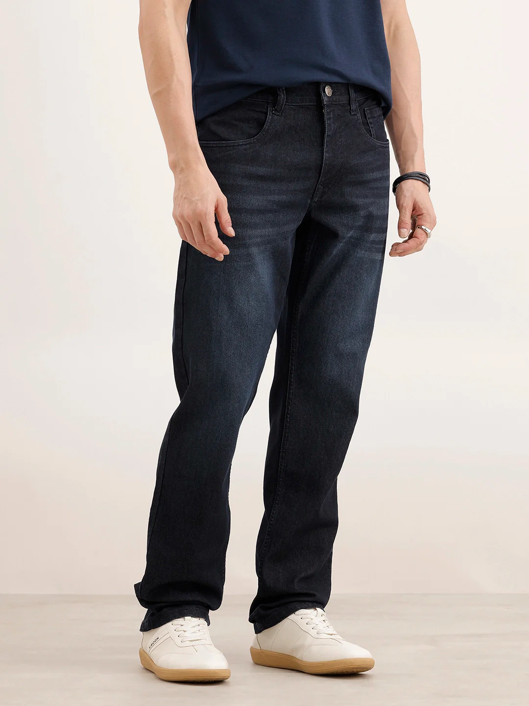 Straight Fit Denim Jeans | Blue - Image 4