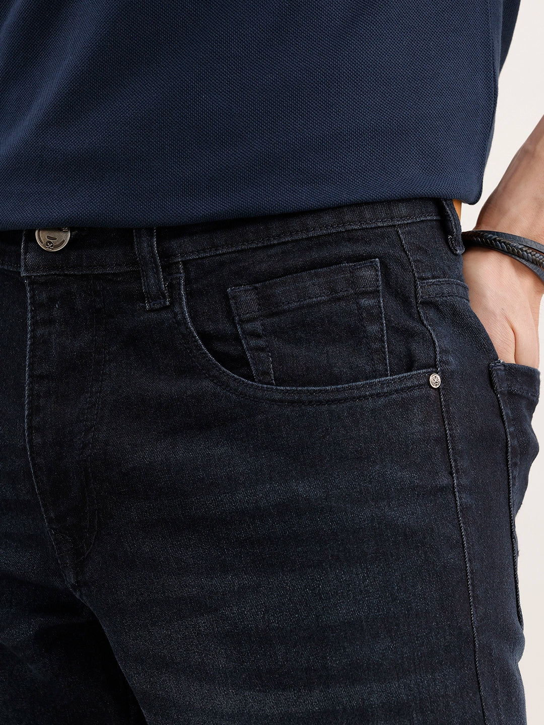 Straight Fit Denim Jeans | Blue - Image 5